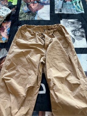 American Eagle Outfitters Men's Drawstring Chinos - Khaki